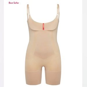 OnCore Open-Bust Mid-Thigh Bodysuit | Soft Nude | Small *NEW*